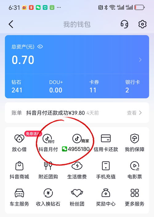 抖音月付额度怎么套出来，取现5方法最可靠