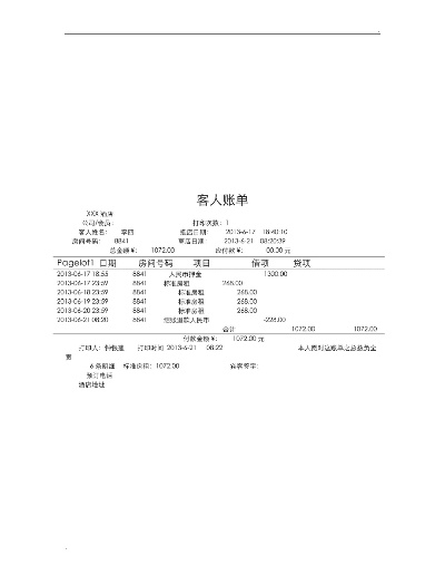 查酒店记录资料，一份详细的酒店入住记录报告