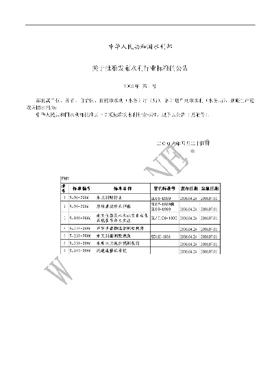 水文监测测量标准规范