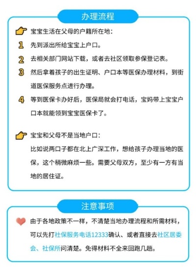 新生儿医保卡怎么办？详细办理流程来了