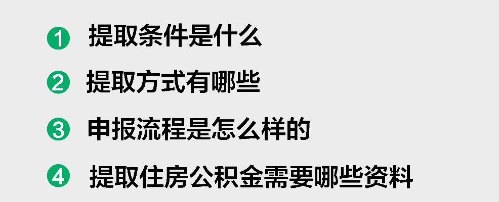 买房住房公积金提取全攻略，了解政策、条件与流程，轻松购房无忧