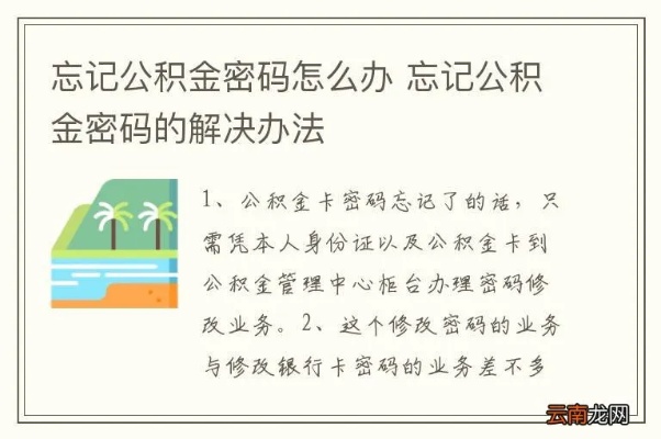 公积金卡密码忘了怎么办？——找回丢失的钱袋子安全钥匙