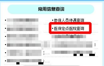 如何查询自己的医保定点医院？