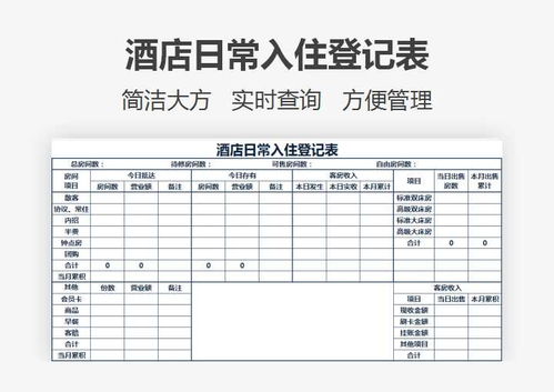 在哪查酒店住房记录,在哪查酒店住房记录，全面指南与表格参考