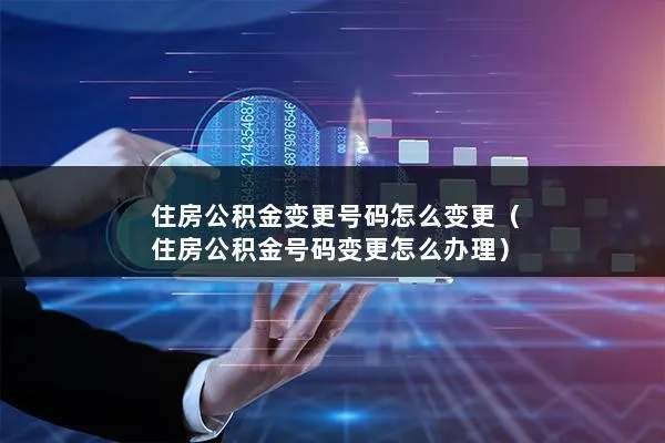 公积金手机号码变更流程全指南