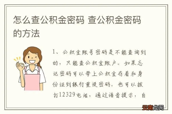 住房公积金网上查询密码忘记应对策略