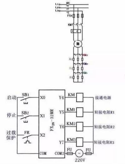 PLC定时开关控制器接线图详解